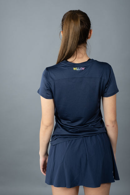 T-Shirt Willow Essential Donna Blu Navy